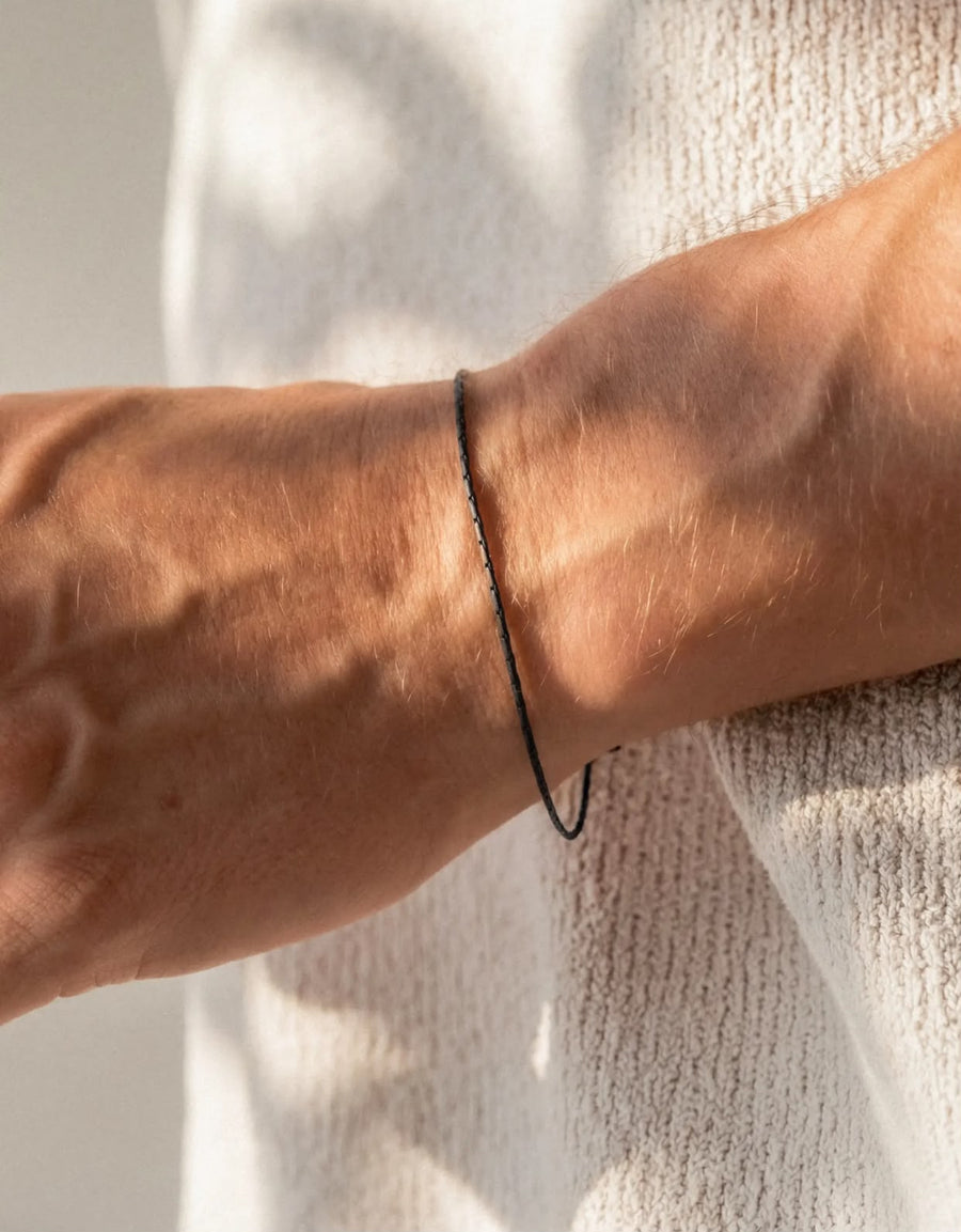 Wire Chain Bracelet — Black