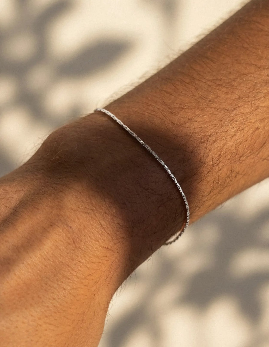 Wire Chain Bracelet — Steel