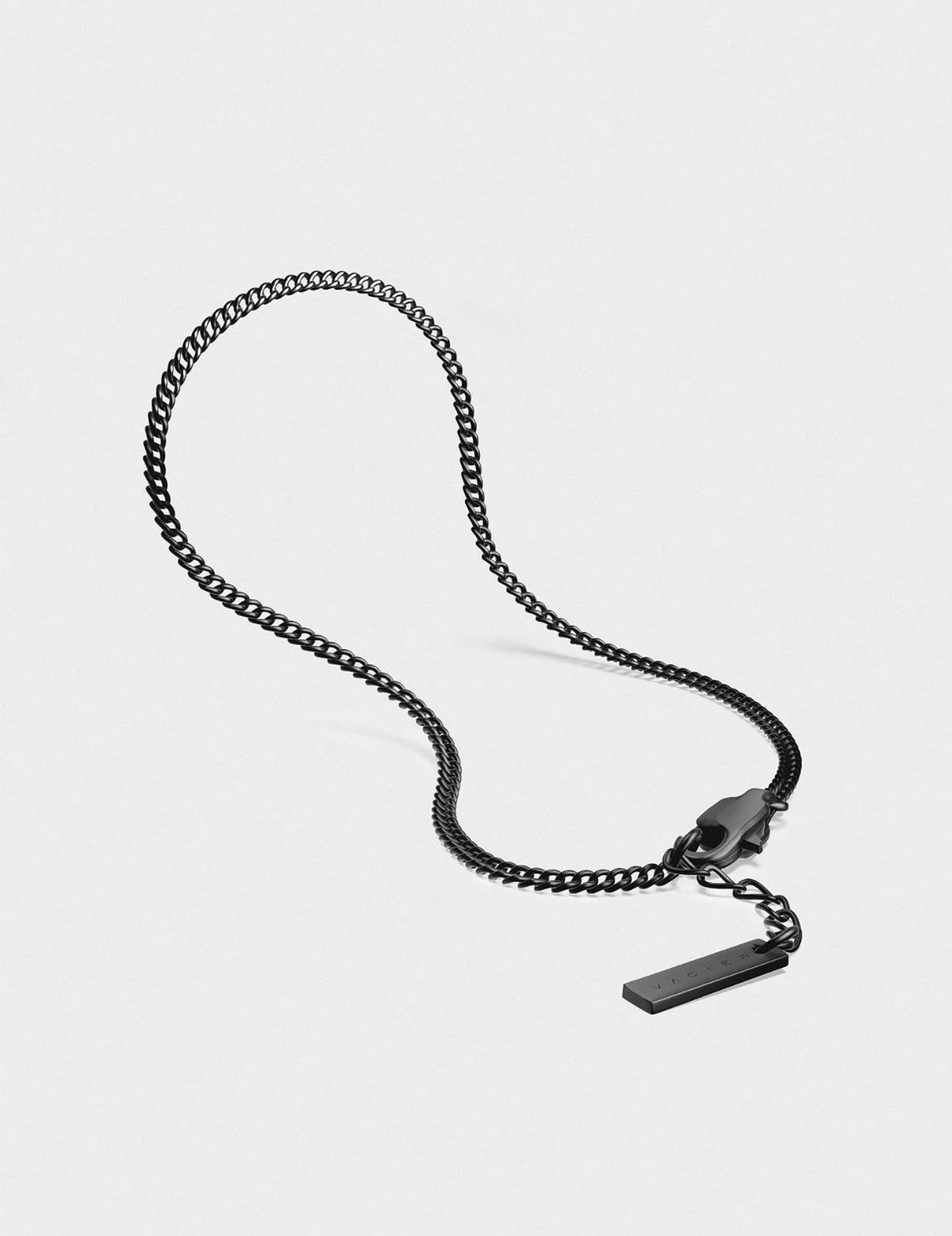 Minimal Chain Bracelet — Black