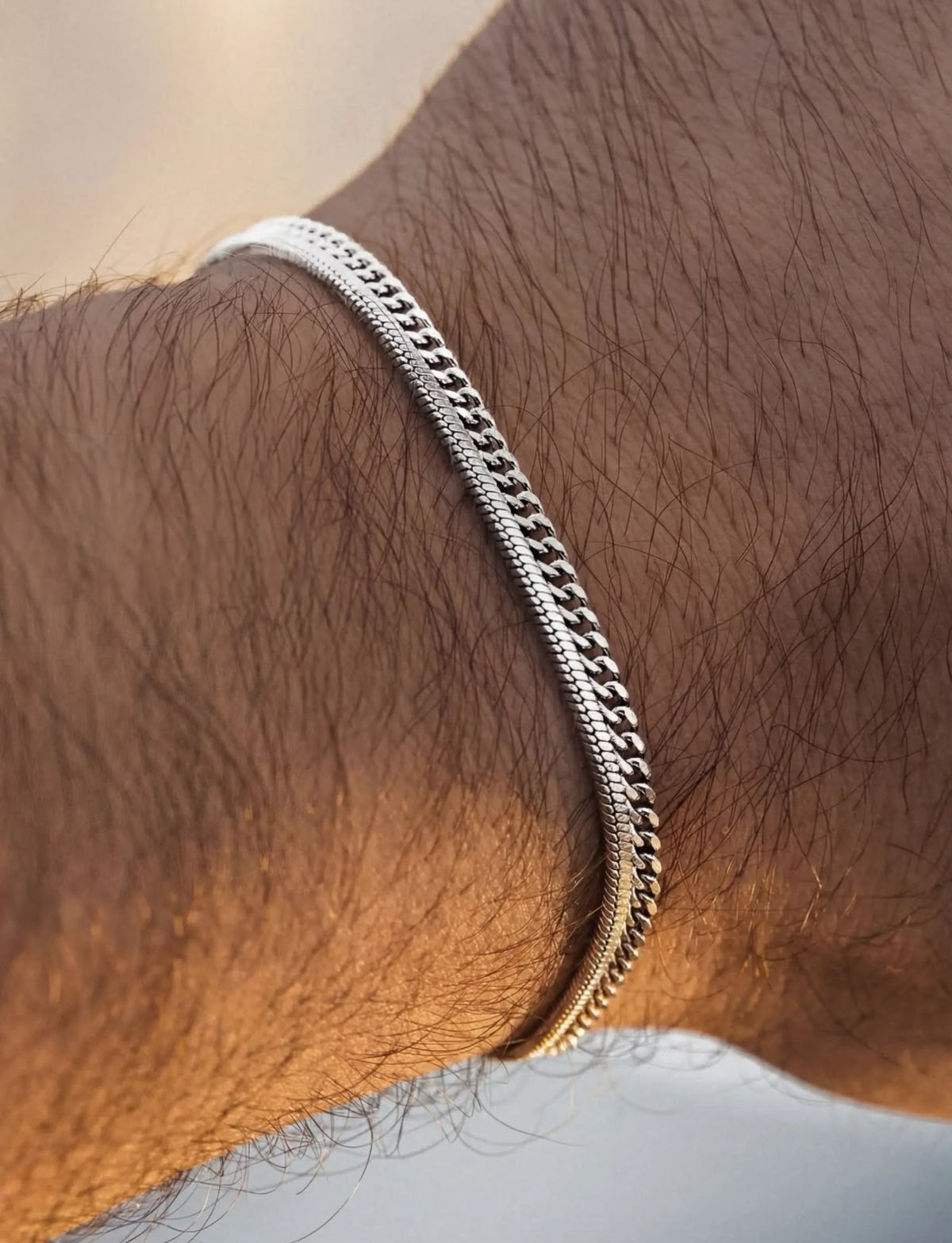 Minimal Chain Bracelet — Steel