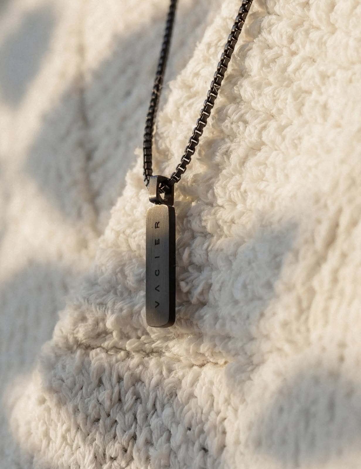 Box Pendant Necklace