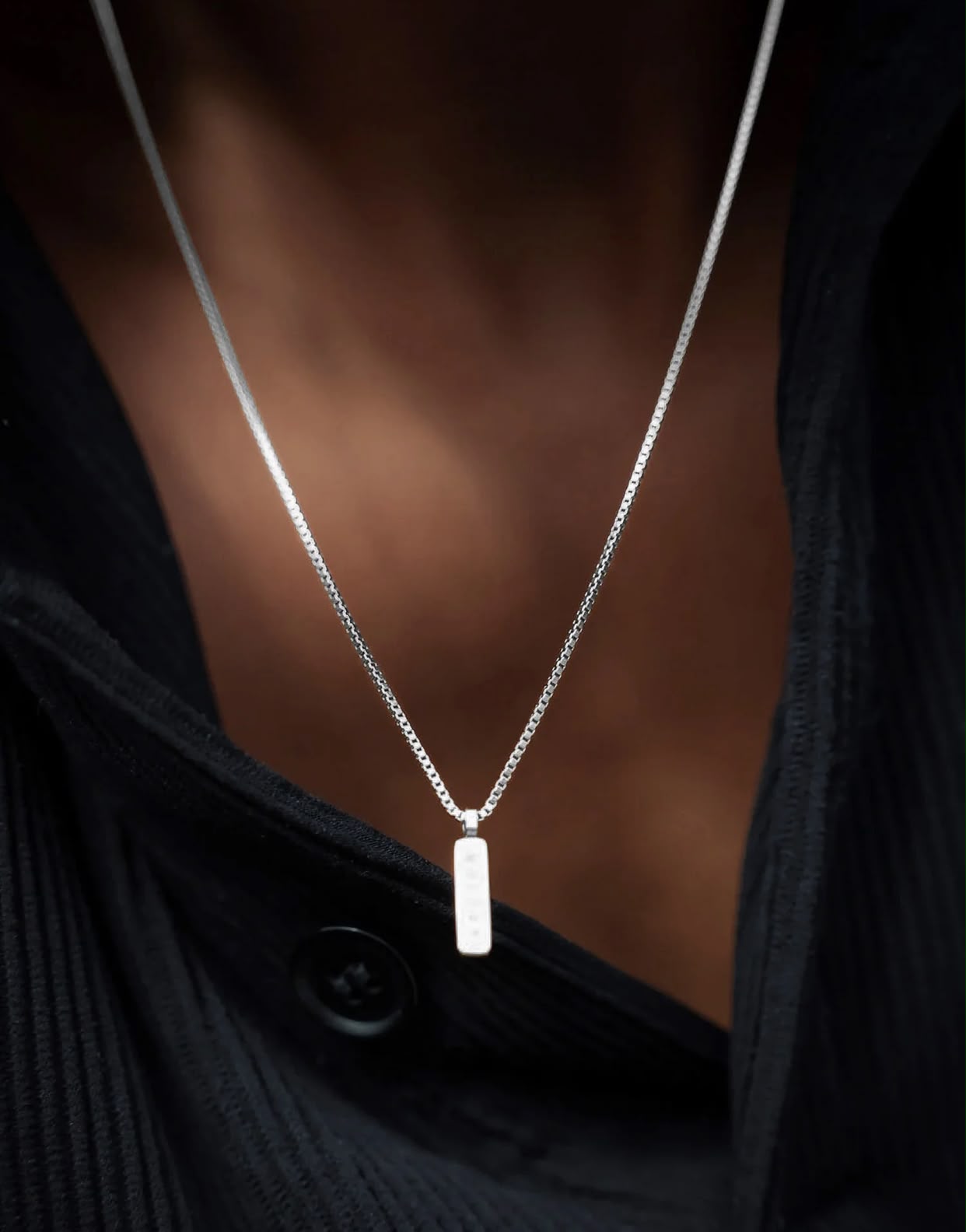 Box Pendant Necklace