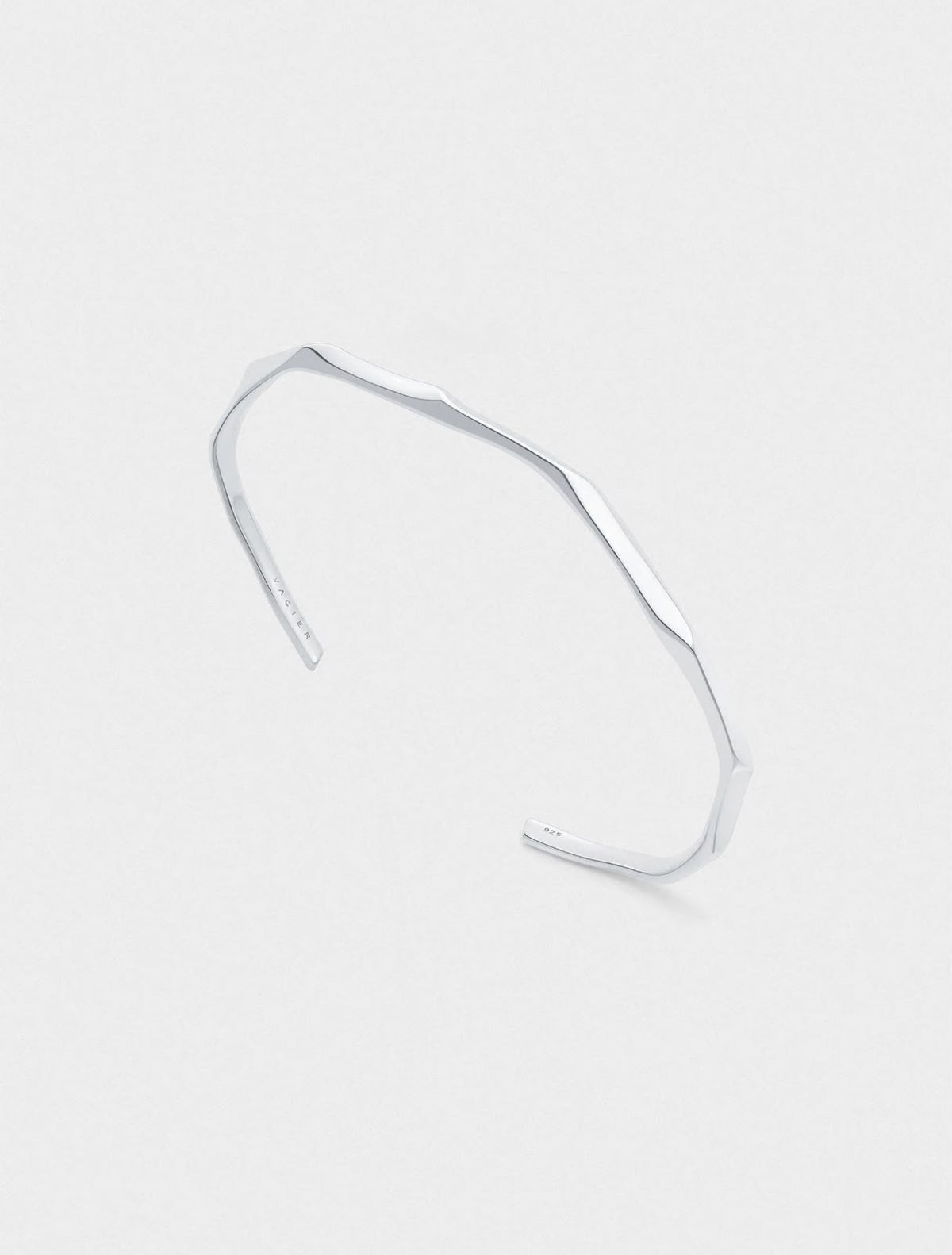 Wave Cuff in Silver